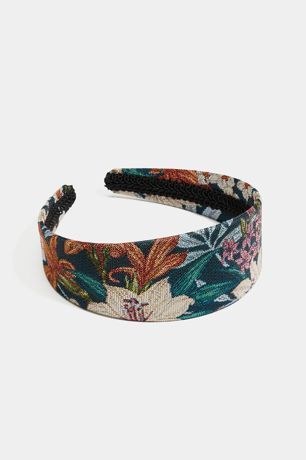 Diadem med jacquardvävt blommönster