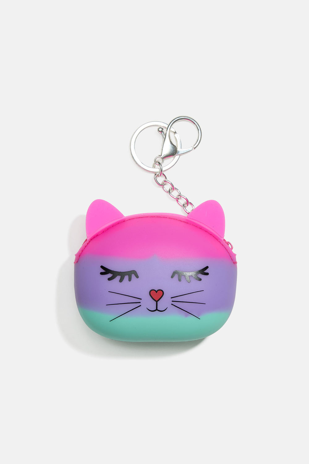 Nyckelring med katt pouch