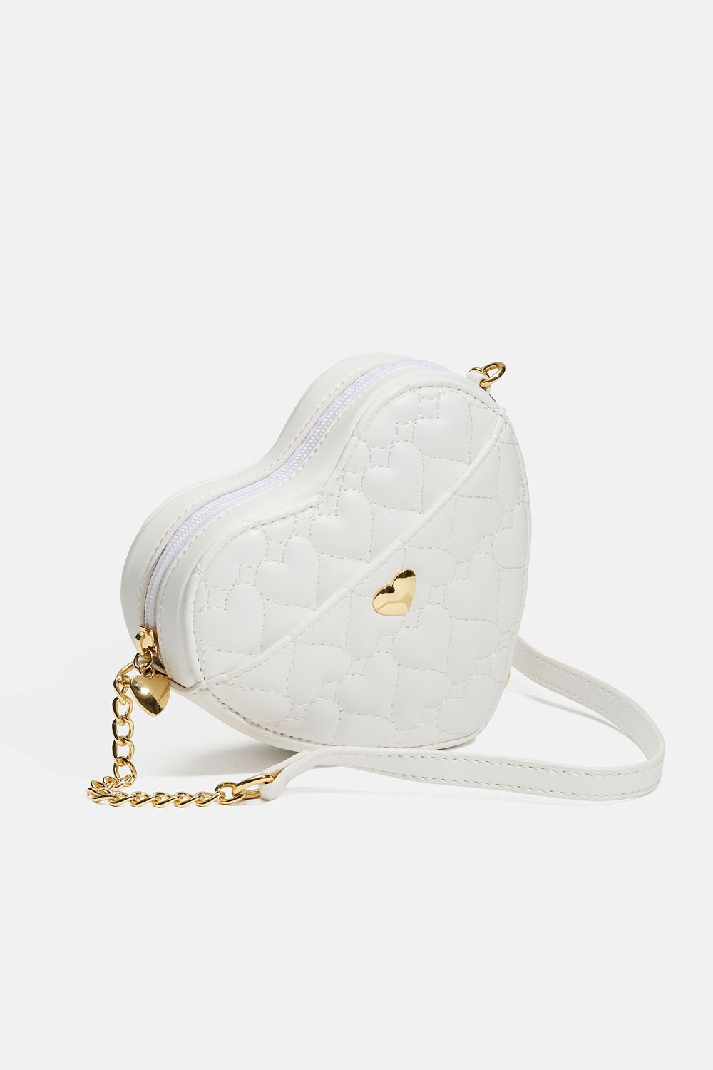 Hjärtformad quiltad väska för barn