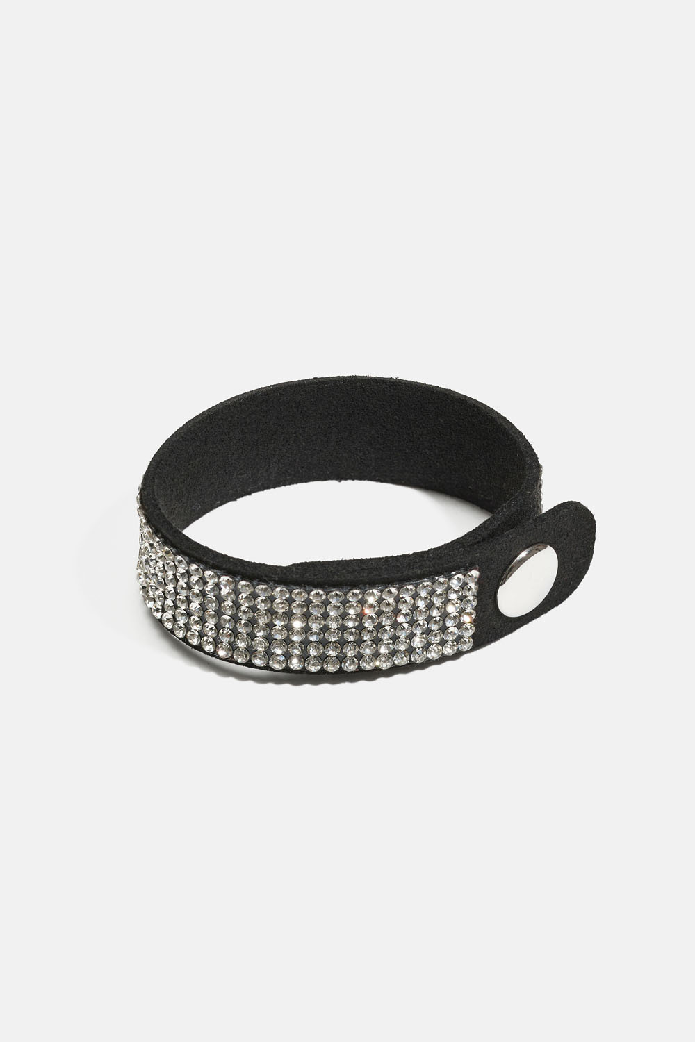 Armband i tyg med strass
