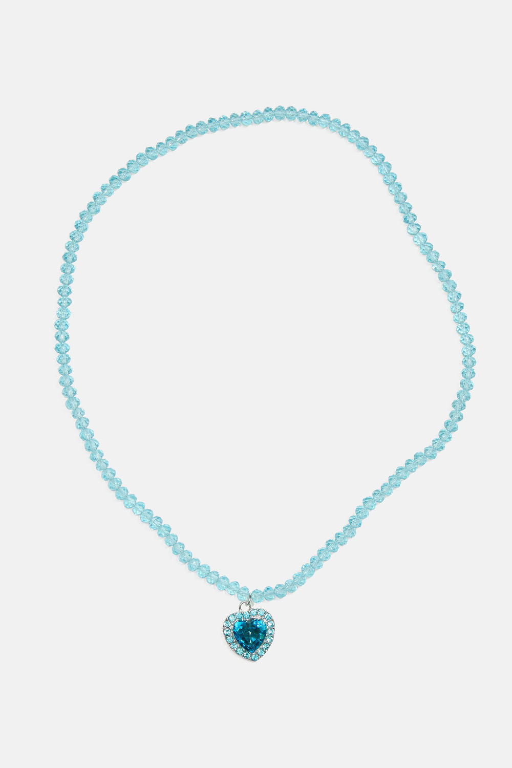 Elastiskt halsband för barn med pärlor och hjärta