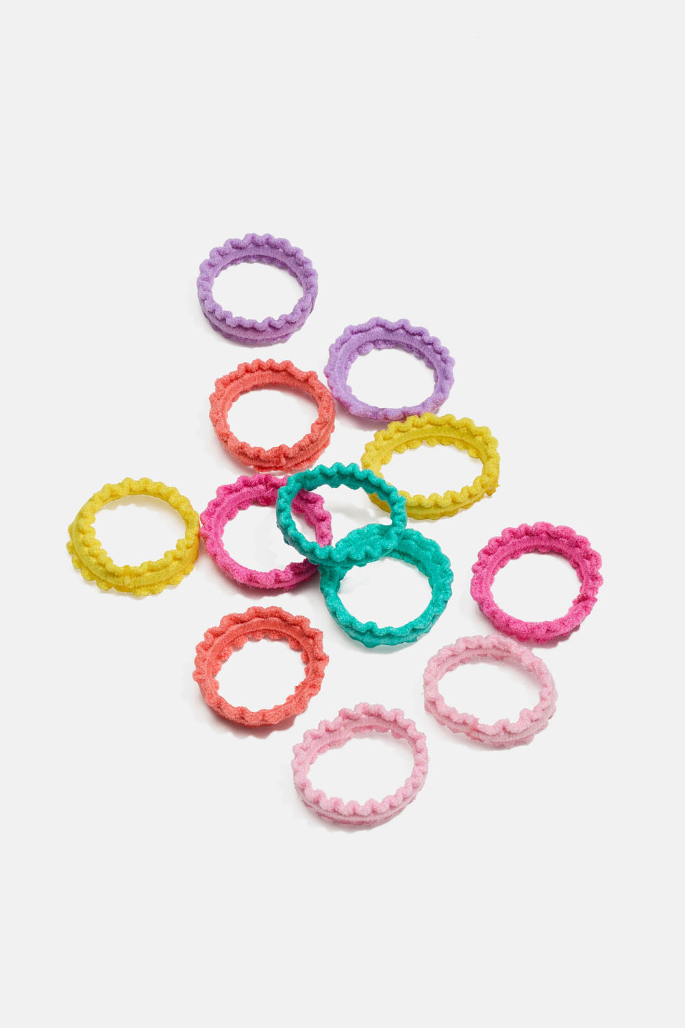 Mini-hårsnoddar i blandade färger, 12-pack