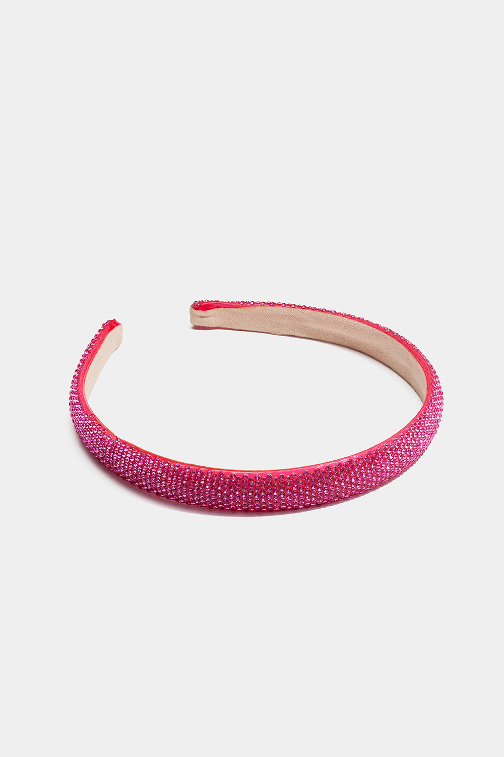 Diadem med rosa glasstenar