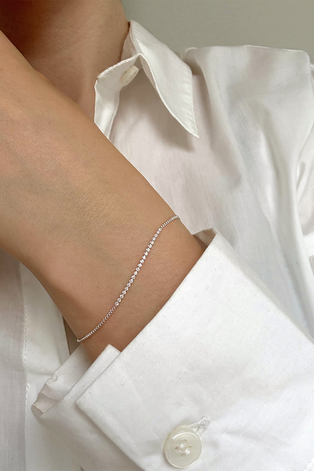 Armband i äkta silver med Cubic Zirconia