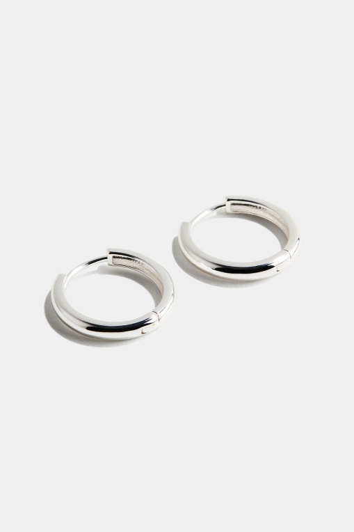 Hoops i äkta silver, 1,5 cm