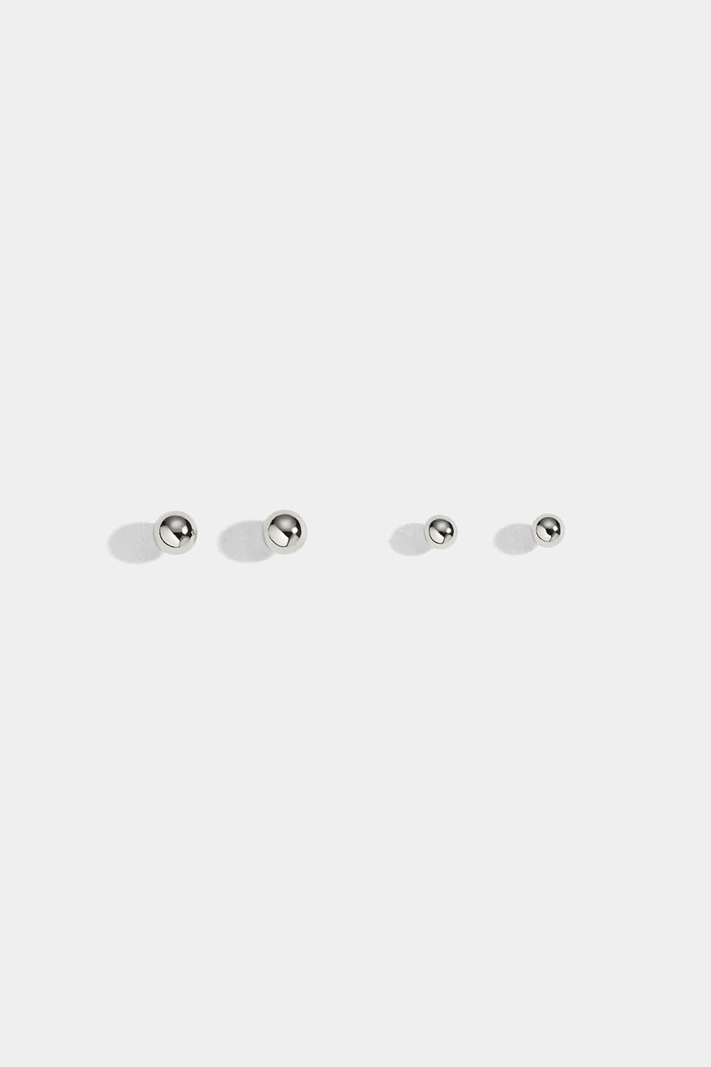 Enkla silverstuds, 2-pack