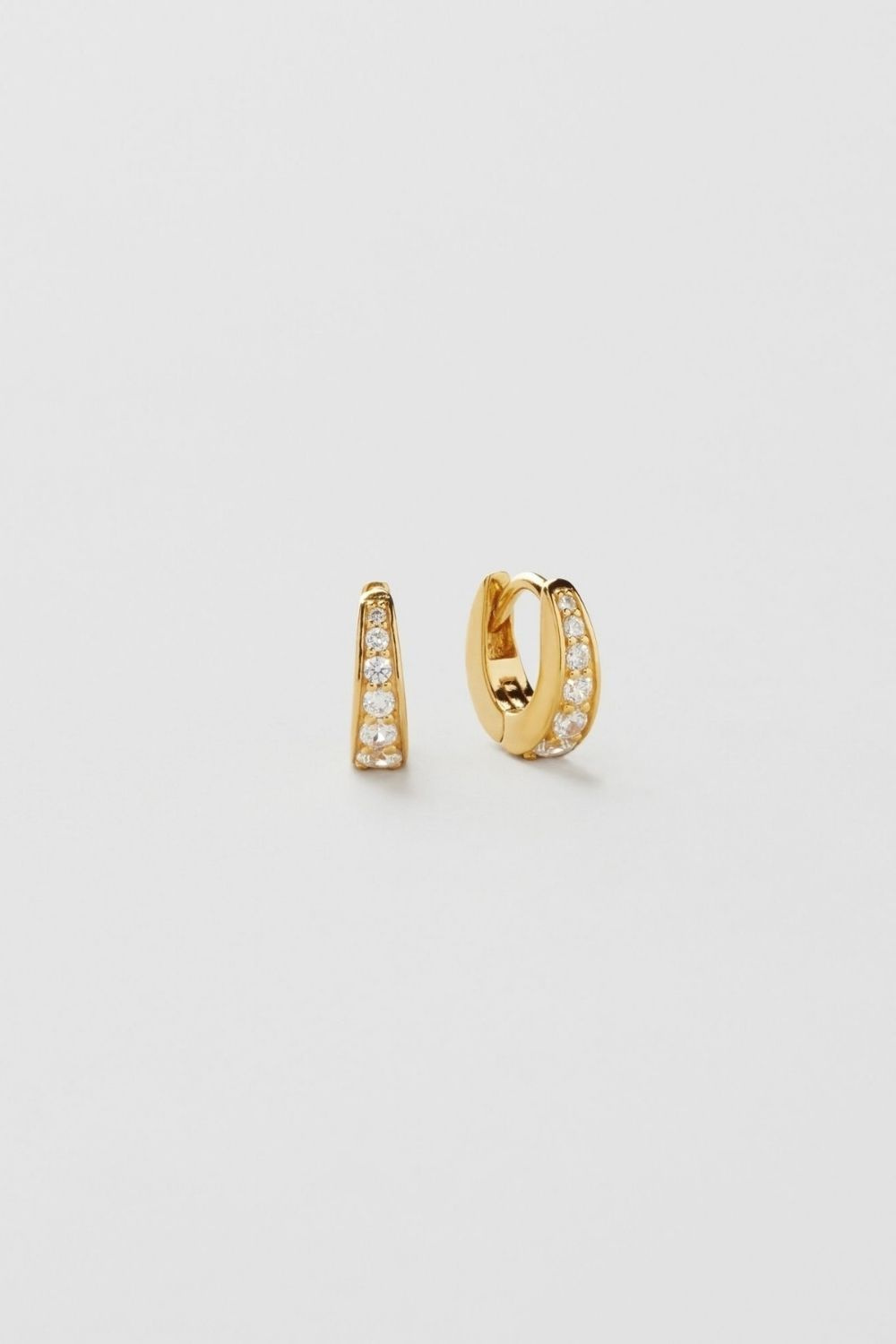Elora Huggie Hoops 24k Gold Plated