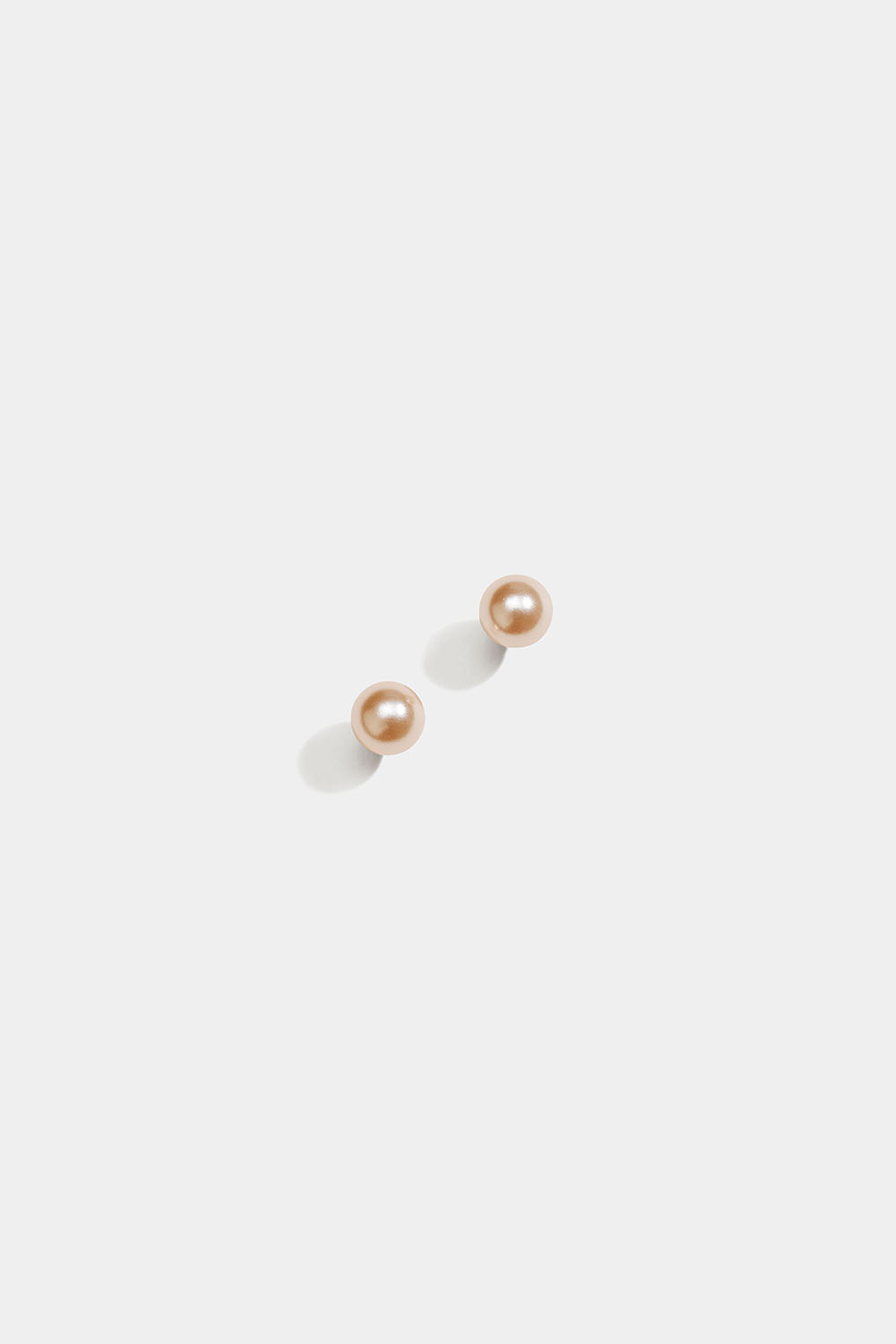 Små studs i äkta silver med ljusrosa pärlor