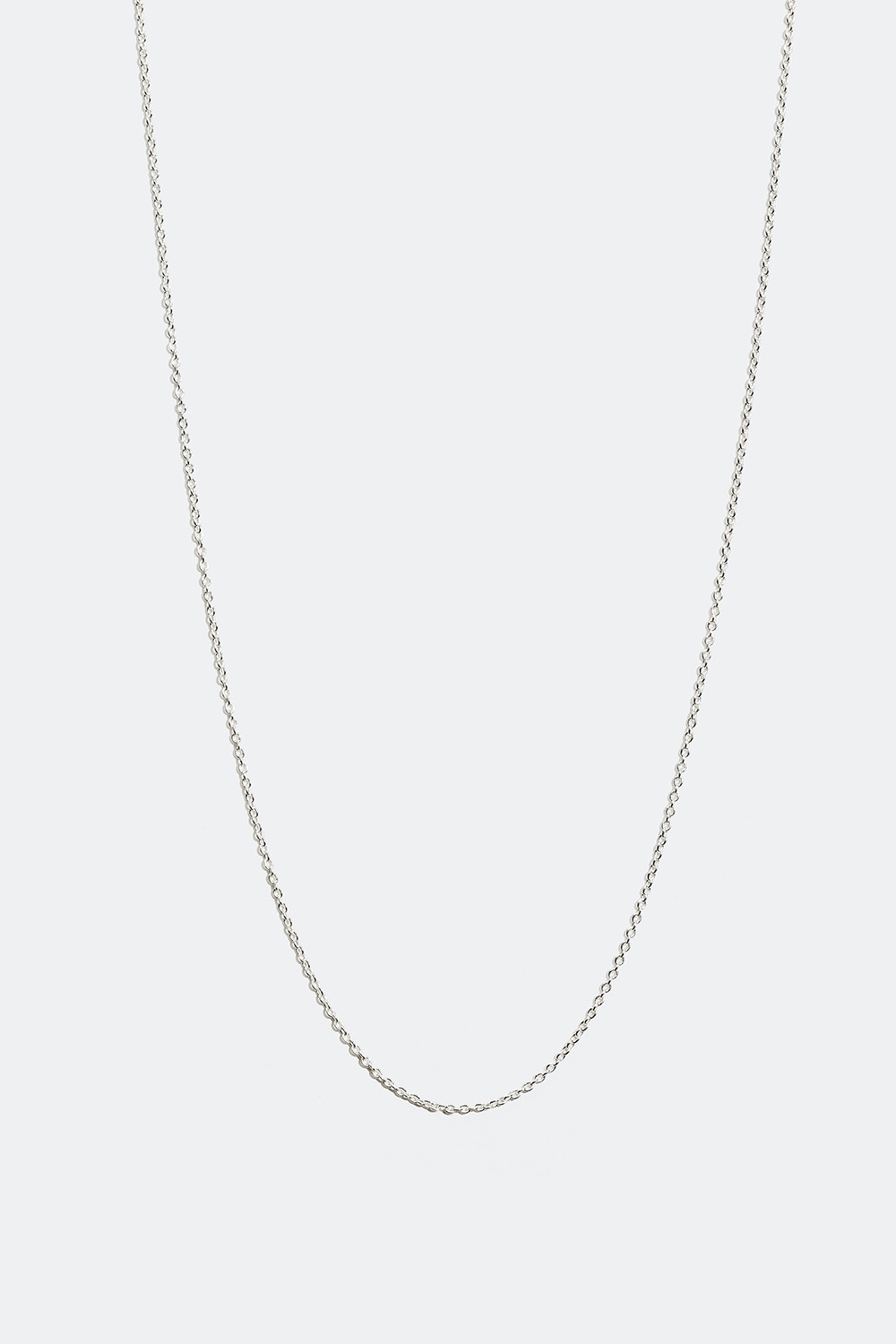 Tunn halskedja i äkta silver, 45 cm