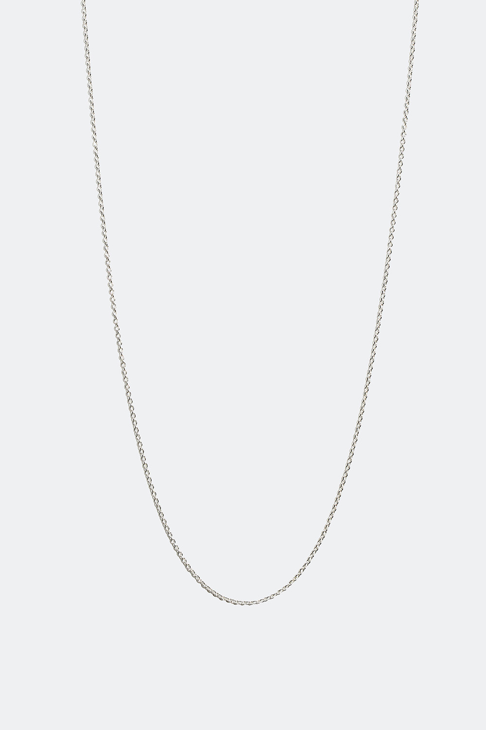 Tunn halskedja i äkta silver, 55 cm