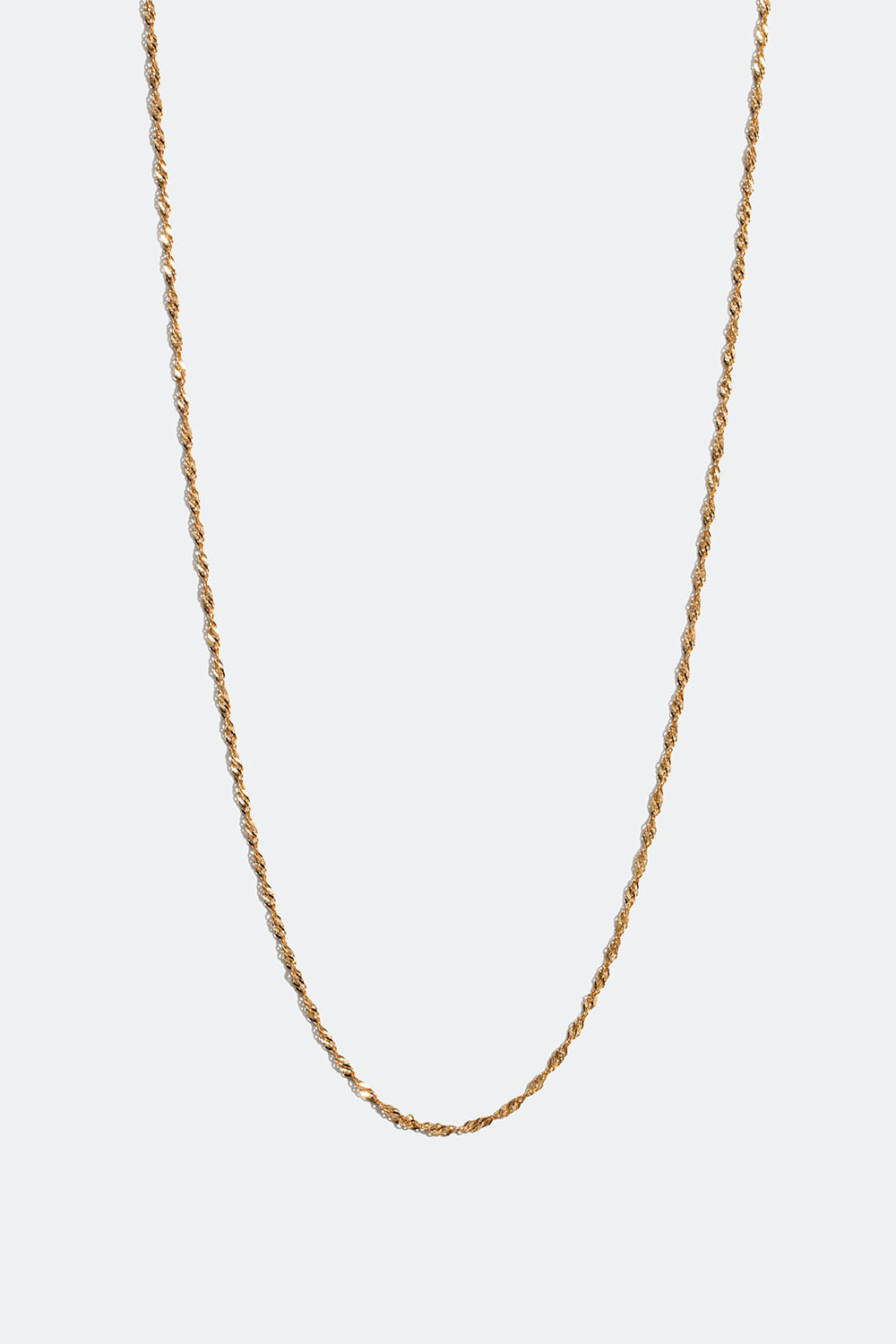 Tvinnat halsband i 18k guldpläterat äkta silver