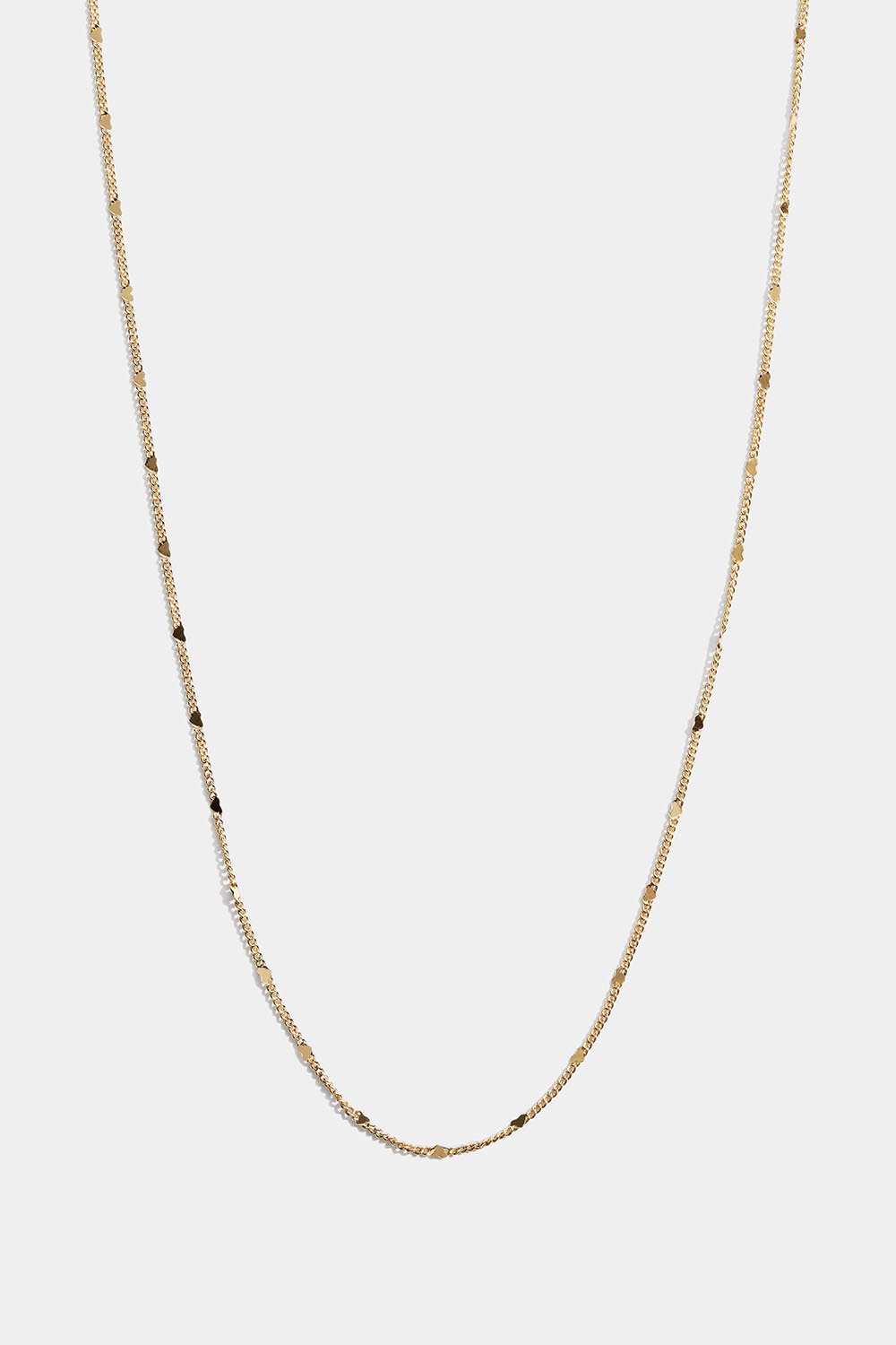 Halsband i 18k guldpläterat äkta silver med små hjärtan