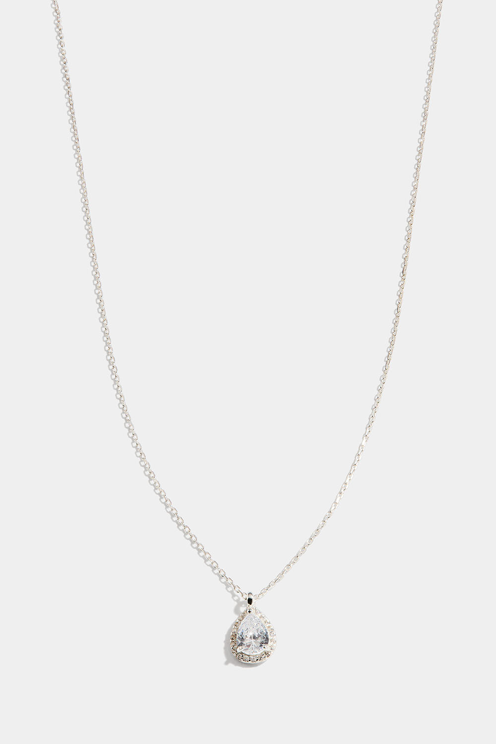 Halskedja i äkta silver med Cubic Zirconia-hänge