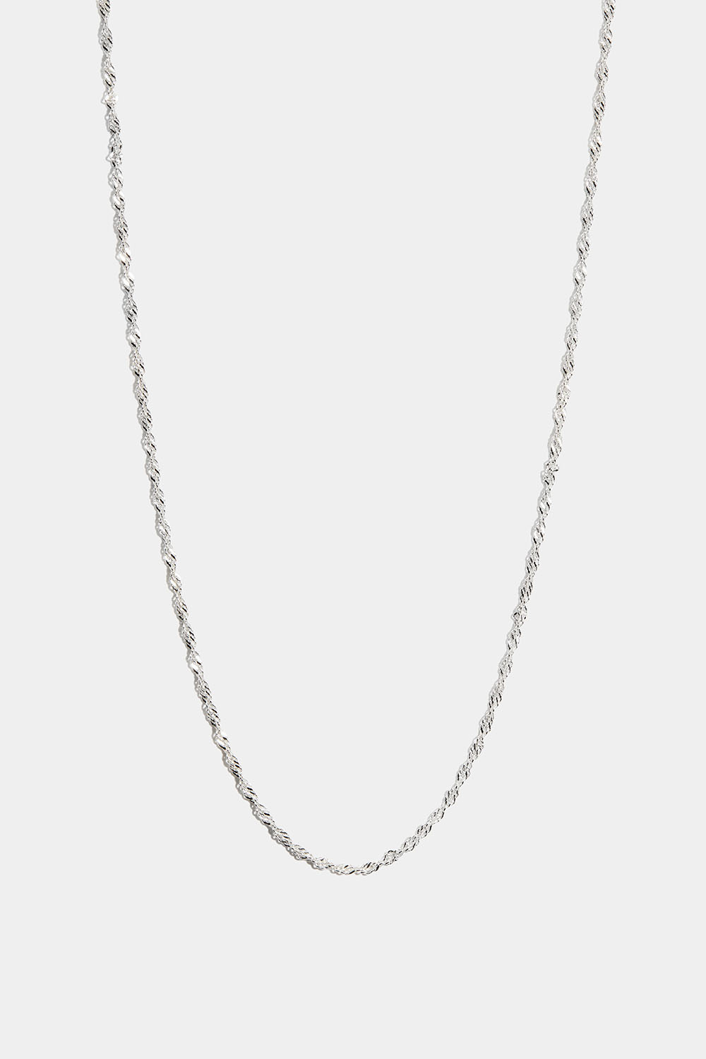 Tvinnat halsband i äkta silver, 36 cm