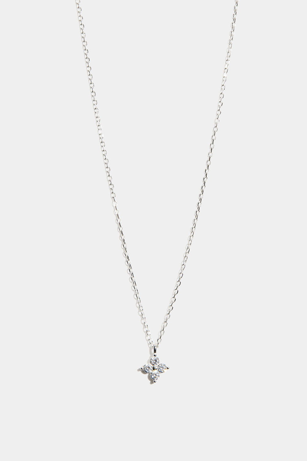 Halsband i äkta silver med Cubic Zirconia-hänge