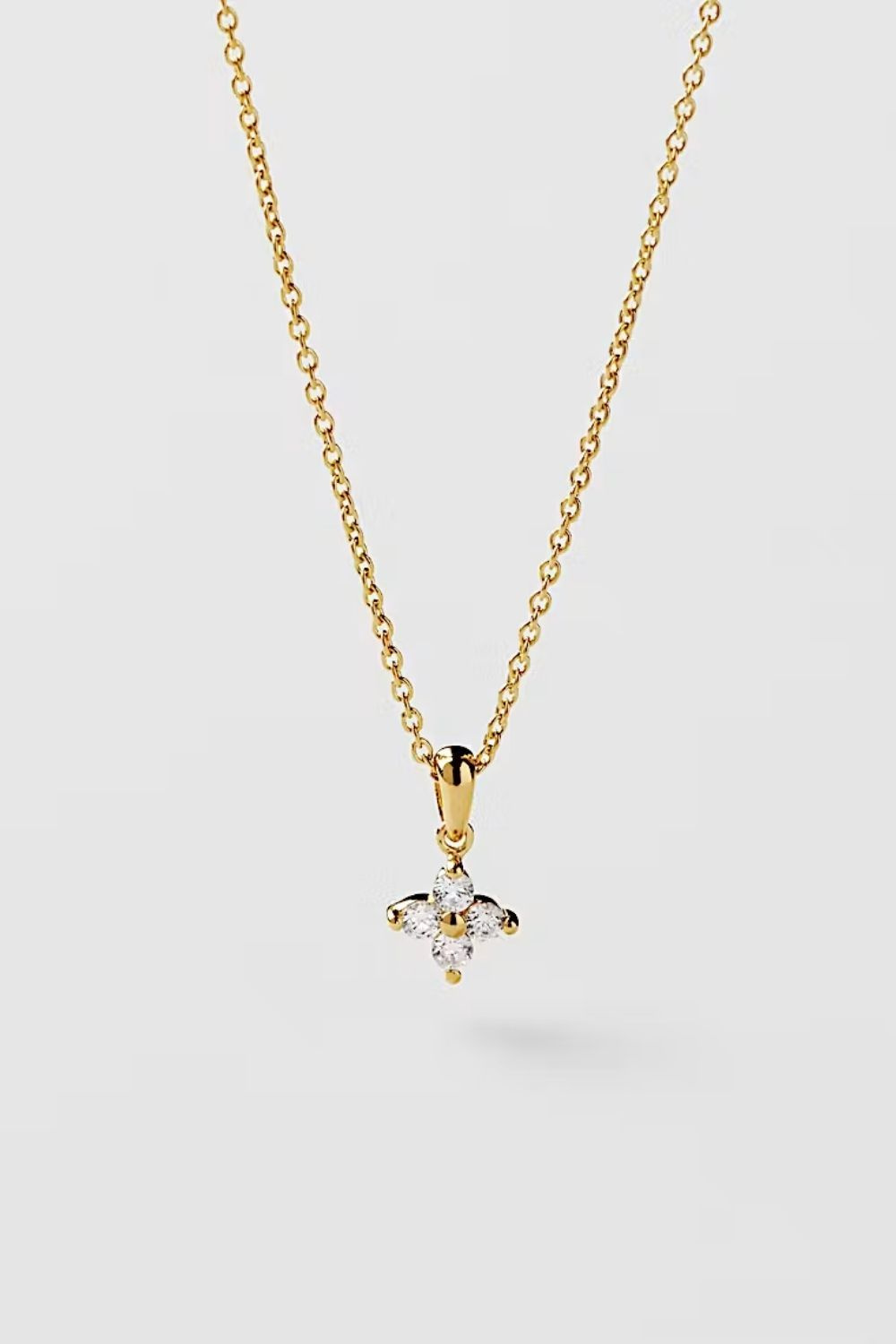 Lily Necklace 24k Gold Plated